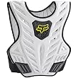 Fox Racing Titan Sport Subframe Men's Roost Deflector Motocross Motorcycle Body Armor w/ Free B&F Heart Sticker Bundle - Black/Silver