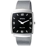 Invicta Mens 5143 Slim Collection Square Stainless Steel Mesh Watch