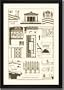 Framed Art Poster 20x30, Temples and Roofings