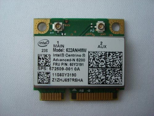 Intel Puma Peak Intel® Centrino® Advanced-N 6200 Wireless 1 Half-Mini PCI-e Half-Mini Card Adapter for Windows 7 & Vista. Includes My WiFi Circuitry