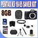 Pentax K-5 16.3 MP Digital SLR Black with PENTAX 18-55 f/3.5-5.6 II AF LENS w/8GB SDHC Memory + UV Filter + SDHC USB Card Reader + Shock Proof Deluxe Case w/Strap + Memory Card Wallet + Lens Pen Cleaner + Mini Tripod + Accessory Saver Bundle