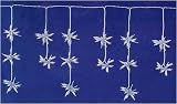 Set Of 150 Clear Icicle Star Christmas Lights With White Wire