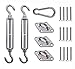 SUNNY GUARD Sun Shade Sail 316 Stainless Steel Hardware Kit 6 Inch for Triangle Shade Sail Installation