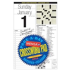 MENSA Crossword, Notepad / Calendar 2012
