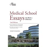 medical school essays that made a difference 2nd edition graduate school admissions guides
