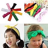 OurWarm® ヘアバンド カチューシャ ベビー用 可愛いウサギ耳ヘアクリップ ヘアアクセサリー 8色セット