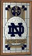 Notre Dame Fighting Irish Framed Glass Wall Clock with ND Logo