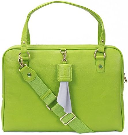 Tyla Rae Designer Solid 15-Inch Laptop Bag, Lime Green