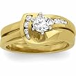 14K Yellow Gold Diamond Wedding Set - 0.50 Ct.