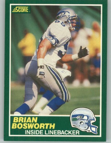 1989 Score #239 Brian Bosworth - Seattle Seahawks (Football Cards)