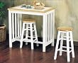 Mission Style Tile Top 3-Piece Breakfast Set Table By Acme Furniture