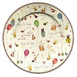 Caspari Set of 2 Happy Birthday Set of 16 Paper Dinner Plates