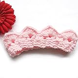 クラウンニット赤ちゃん赤ちゃんヘッドバンドベビーアクセサリーかわいいアクセサリーヘッドバンドヘアクリップ赤ん坊のヘッドバンドの髪飾り (ピンク)
