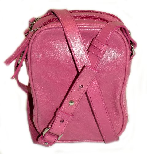 Kate Landry Pink Leather Crossbody Handbag