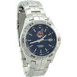 Fossil Cleveland Indians Stainless Steel MLB Team Logo Watch