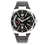 Seiko Men's SRG005P2 Sportura Stainless Steel Black Dial Automatic Leather Strap Watch