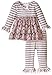 Bonnie Baby Baby Girls' Stripe To Toile Print Skirt Legging Set