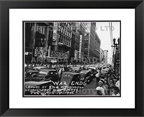 The War Ends - Washinton Avenue - Arteaga Photos - 24"x28" Framed Double Matted Print
