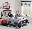 Sports Games Twin Size Quilt with Pillow Sham