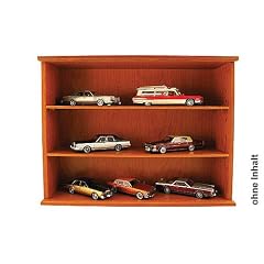 Holz-Vitrine f�r 1:43 und 1:87, mit Kunststoffschiebet�r, Modellauto, Fertigmodell, MCW