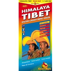Himalaya - Tibet Road Map: Bhutan, Ladakh, Nepal, Sikkim, 1:1,6 Mio. Monasteries, Pilgrimage, Sacred Places,  GPS-Compatible / Index