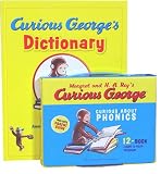 英語教材　洋書　おさるのジョージ（Curious George　Dictionary　+　Curious about PHONICS　12-BOOK）の画像