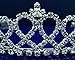 Closeout Rhinestone Bridal Wedding Prom Tiara with Crystal Loops 5111