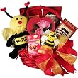 Bee Mine Chocolate and Cookie Gift Basket - Valentine's Day