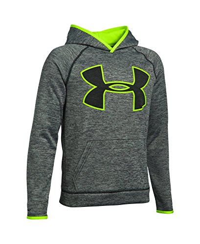 Boys' Under Armour Storm Armour Fleece Twist Highlight Hoodie, Black (002), Youth Large