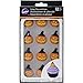 Wilton Pumpkin with Witch Hat Royal Icing Decoration, Assorted