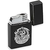 Sons of Anarchy Butane Cigar Torch Lighter Single Flame Black