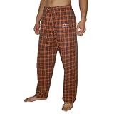 Mens NFL Denver Broncos Plaid Cotton Thermal Sleepwear / Pajama Pants - Orange & Blue (Size: L)