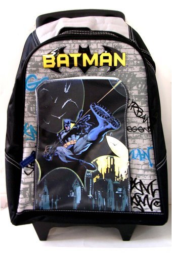 Batman Begins Full Size Rolling Backpack Luggage