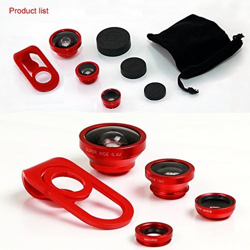 Megedream Universal Professional HD Mobile Phones Camera Lens 2 in 1 Macro Lens CPL Lens Camera Lens Kit Super Wide Angle Lens Digital SLR Pro Lens Kit for Android IOS Samsung iPhone Tablet