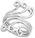 Sterling Silver Hand Made Wire Ring, 1 3/16 (30mm) wide