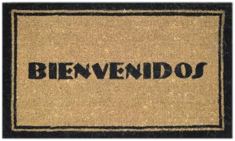 Imports Decor Printed Coir Doormat, Bienvenidos, 18-Inch by 30-Inch