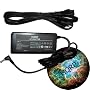 HQRP 65W AC Adapter Power Charger for Gateway MX6025 MX6025h MX6027 MX6027h MX6028 MX6030 MX6121 MX6123 MX6124 MX6124h MX6128 MX6131 MX6135 MX6211b