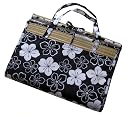 Beach/Picnic Mat - Black and White Aloha Design