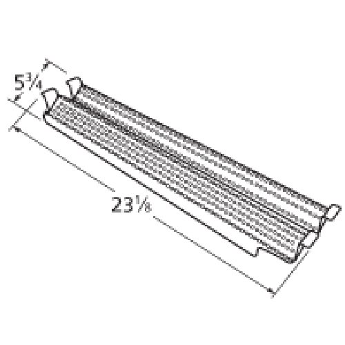 Music City Metals 94081 Stainless Steel Heat Plate Replacement for Select Viking Gas Grill Models