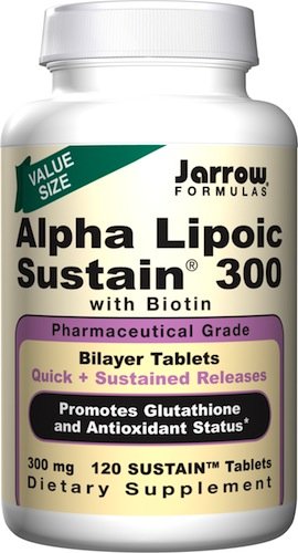 Jarrow Formulas Alpha Lipoic Sustain 300, Value Size, 300 Mg, 120 Sustain Tablets