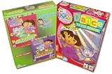 cover of Dora the Explorer 3 Game Set: Dance to the Rescue, Backpack Adventure, and Lost City Adventure