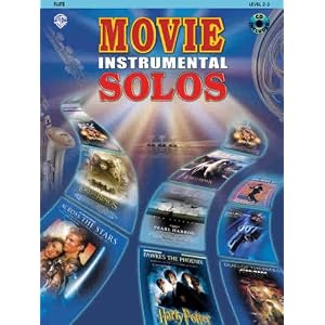 Movie Instrumental Solos, Flute: Book and CD (Level 2-3) by Warner Bros. Publications
