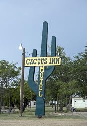 Cactus Inn Sign on Route 66, McLean, Texas 16x20 Photographic Print by Carol M. Highsmith