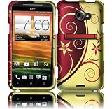 Elegant Swirl Design Hard Case Cover for HTC Evo 4G LTE HTC Evo One