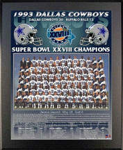 Buy 1993 Dallas Cowboys Super Bowl XXVIII Champions 11 x 13 Plaque from Healy Pro by Healy Pro