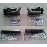 Hyundai Motors OEM 826102C500 826202C500 823722C020 823822C020 Inside Door Handle Catch + Grip 4-pc Set For 01 02 03 04 05 06 07 08 09 Hyundai Tiburon Coupe (Tuscani)
