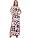 VintageRose Elegant Women's Floral Off Shoulder Dress