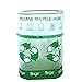 Amscan Flings Bin - Recycle Patented Pop-Up Trash Bin, 22 x 15 x 10/13 Gallon, Green