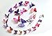 Pink and Purple 24PCS 3D Butterfly Wall Stickers Decor Art Decorations 3 size (purple and pink)