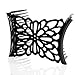 Original HairZing Double Comb - Non-Slip All-Day Hold for Easy UpDos, Ponytails (Silicone, Black)